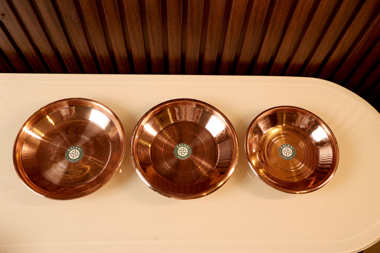 Taman-Pure Copper Pooja Plate