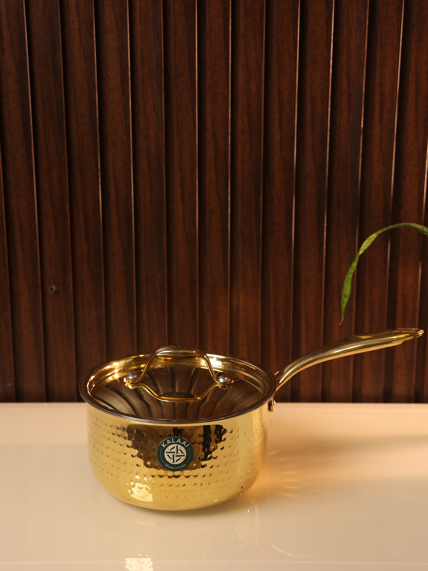 Anupatra-Pure Brass Sauce Pan with Tin Lining