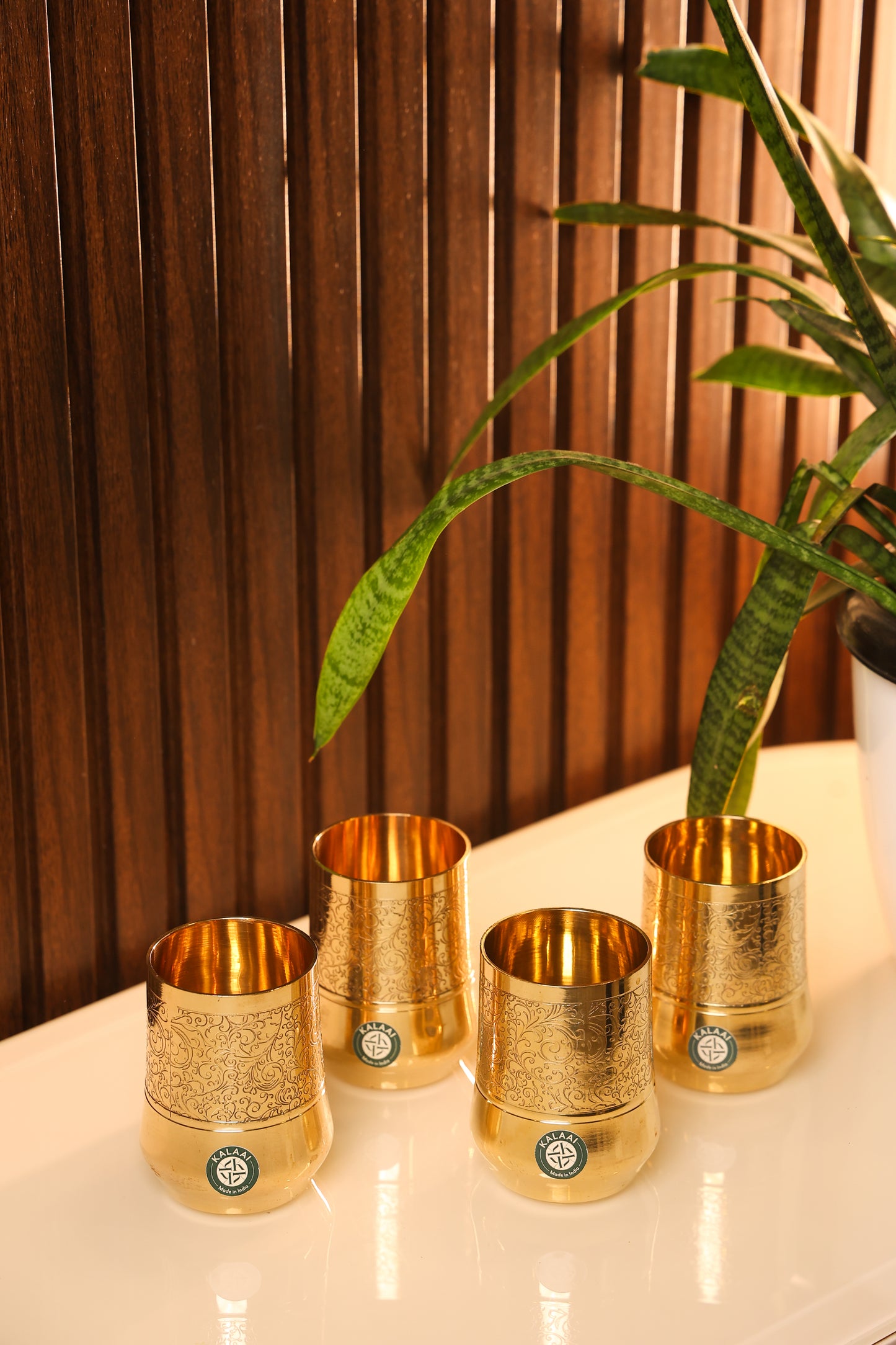 Dravya Brass Glass – Purity in Every Sip