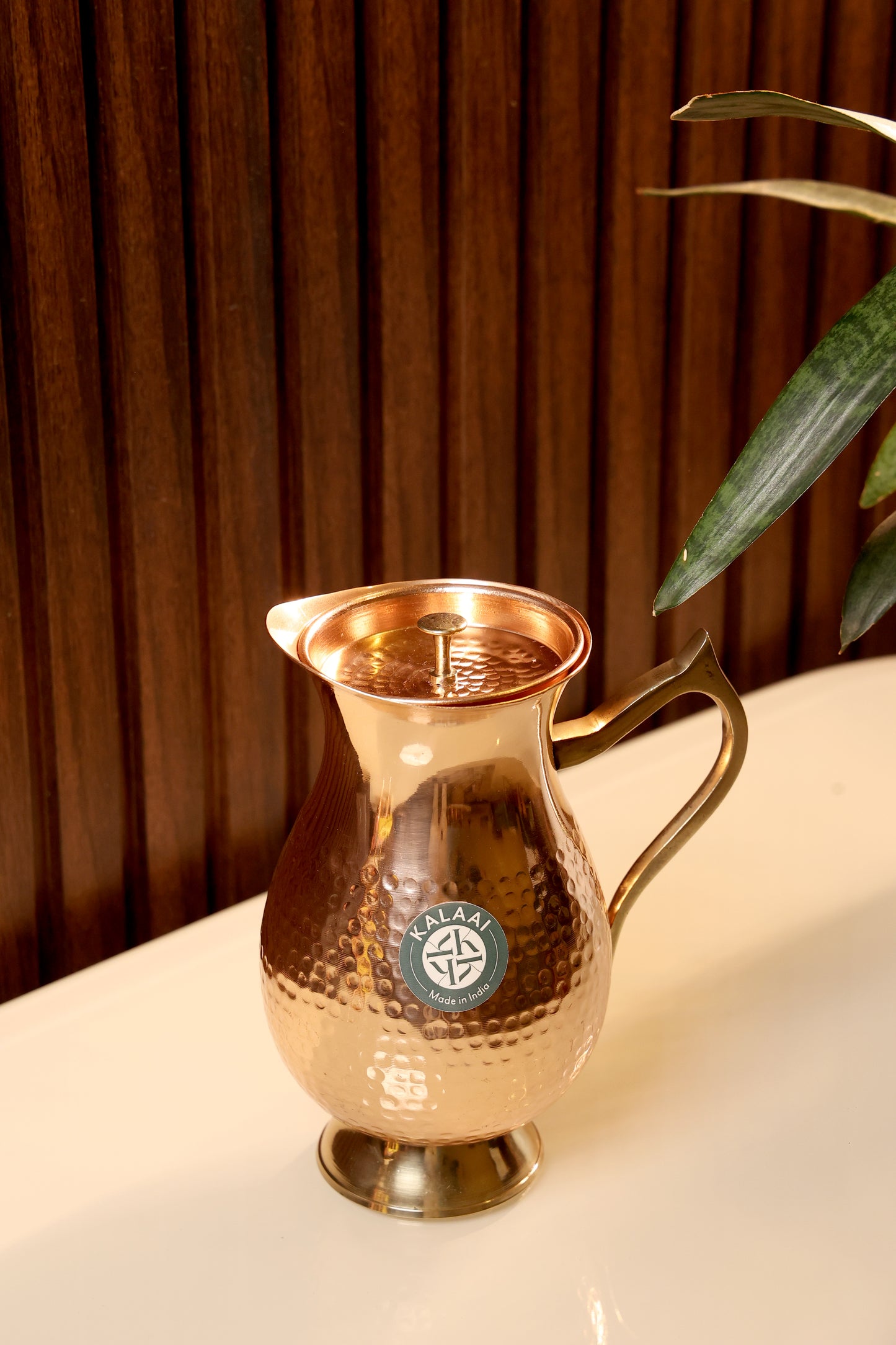 Matharaghat-Hammered Copper Jug with Lid