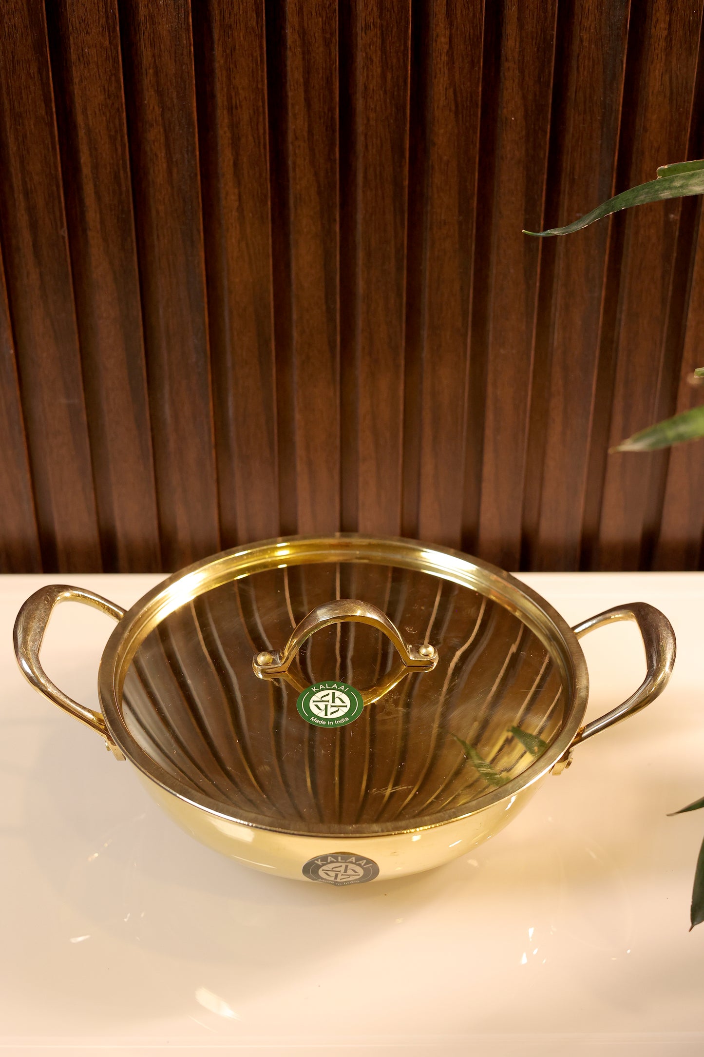 Karahika – Brass Kadai with Lid