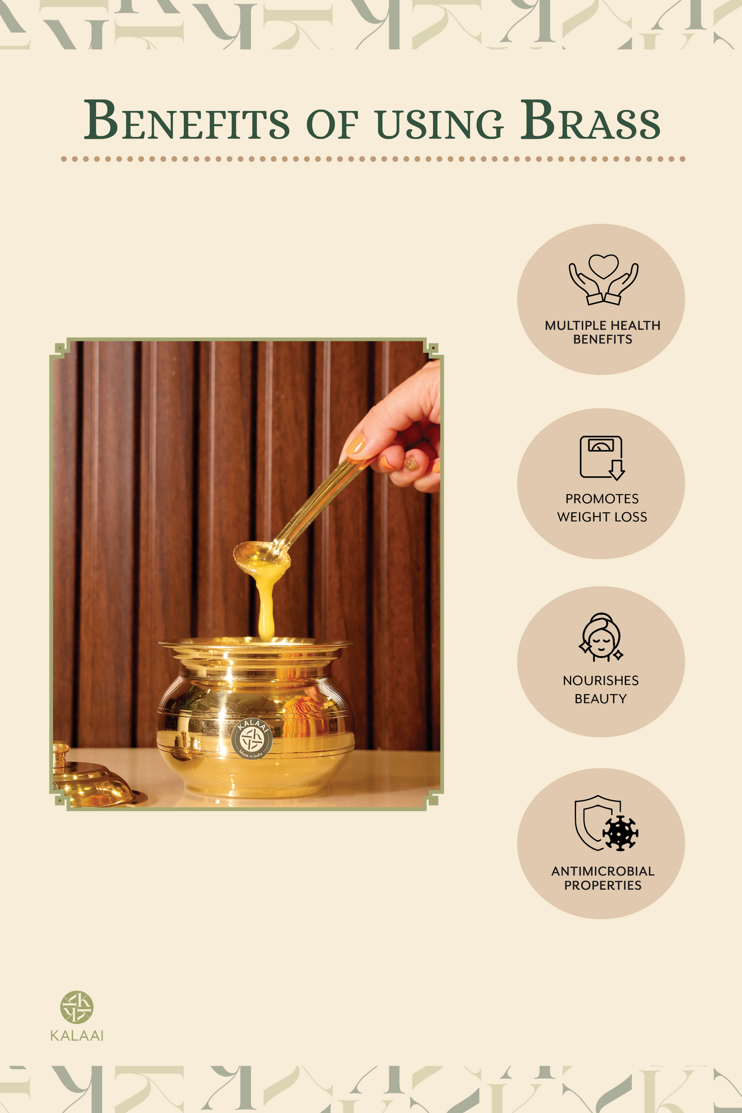 Ghrta-Brass Ghee Pot