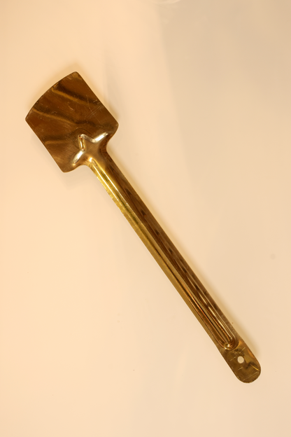 Tāmrada – Handcrafted Brass Cooking Spoon Set (Set of 4)