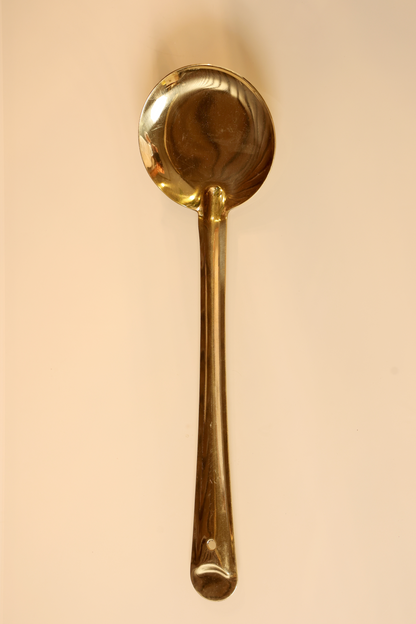 Tāmrada – Handcrafted Brass Cooking Spoon Set (Set of 4)