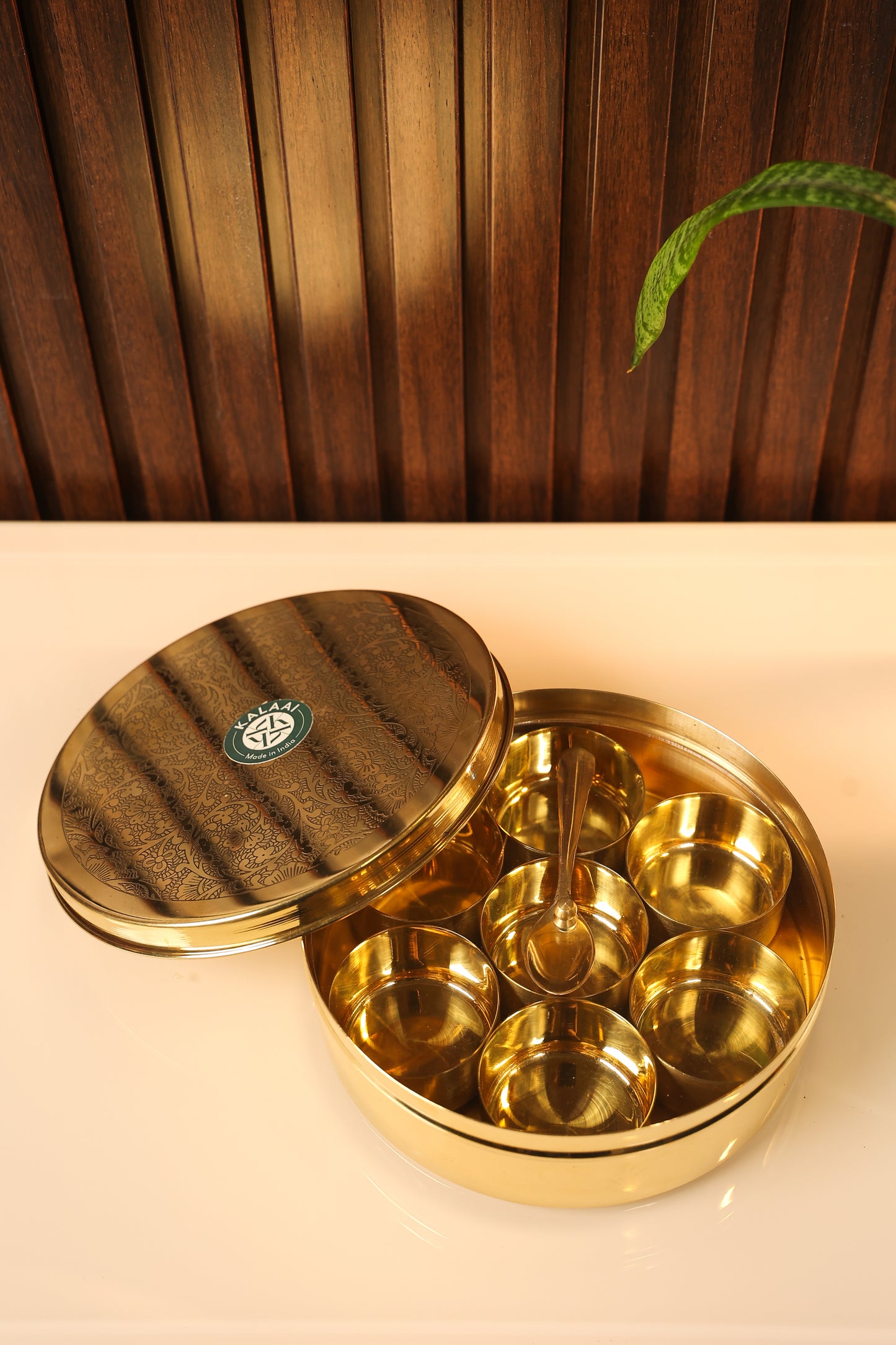 Shatrasa – The Timeless Brass Masala Box