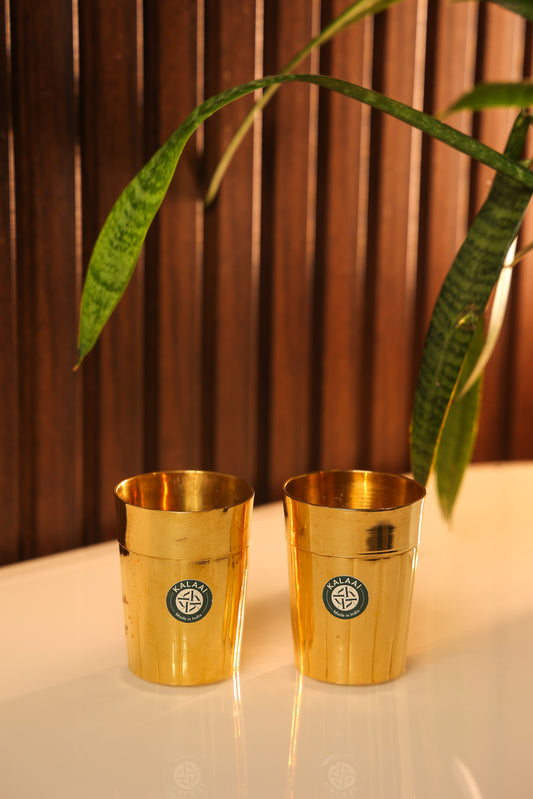Suhira Brass Tea Glass – A Sip of Tradition