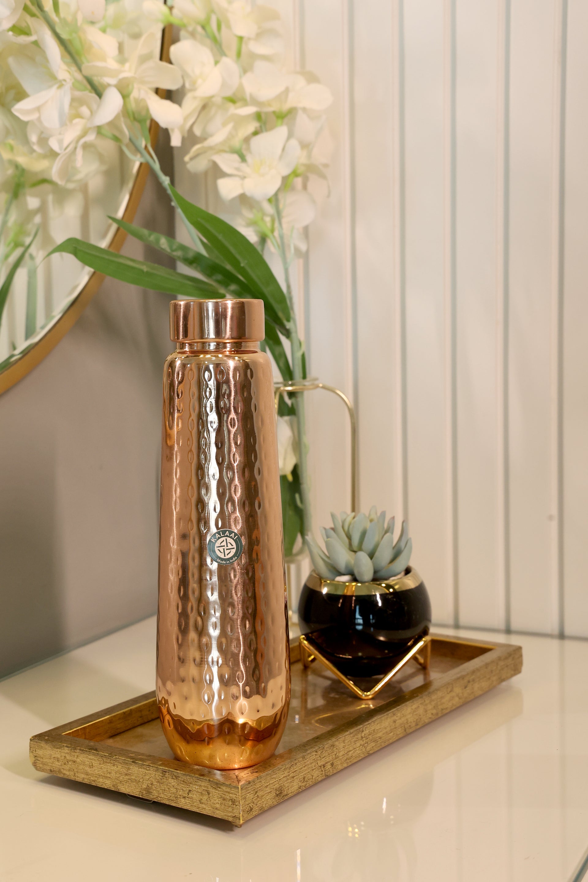 Tāmraya-Pure Copper Water Bottle