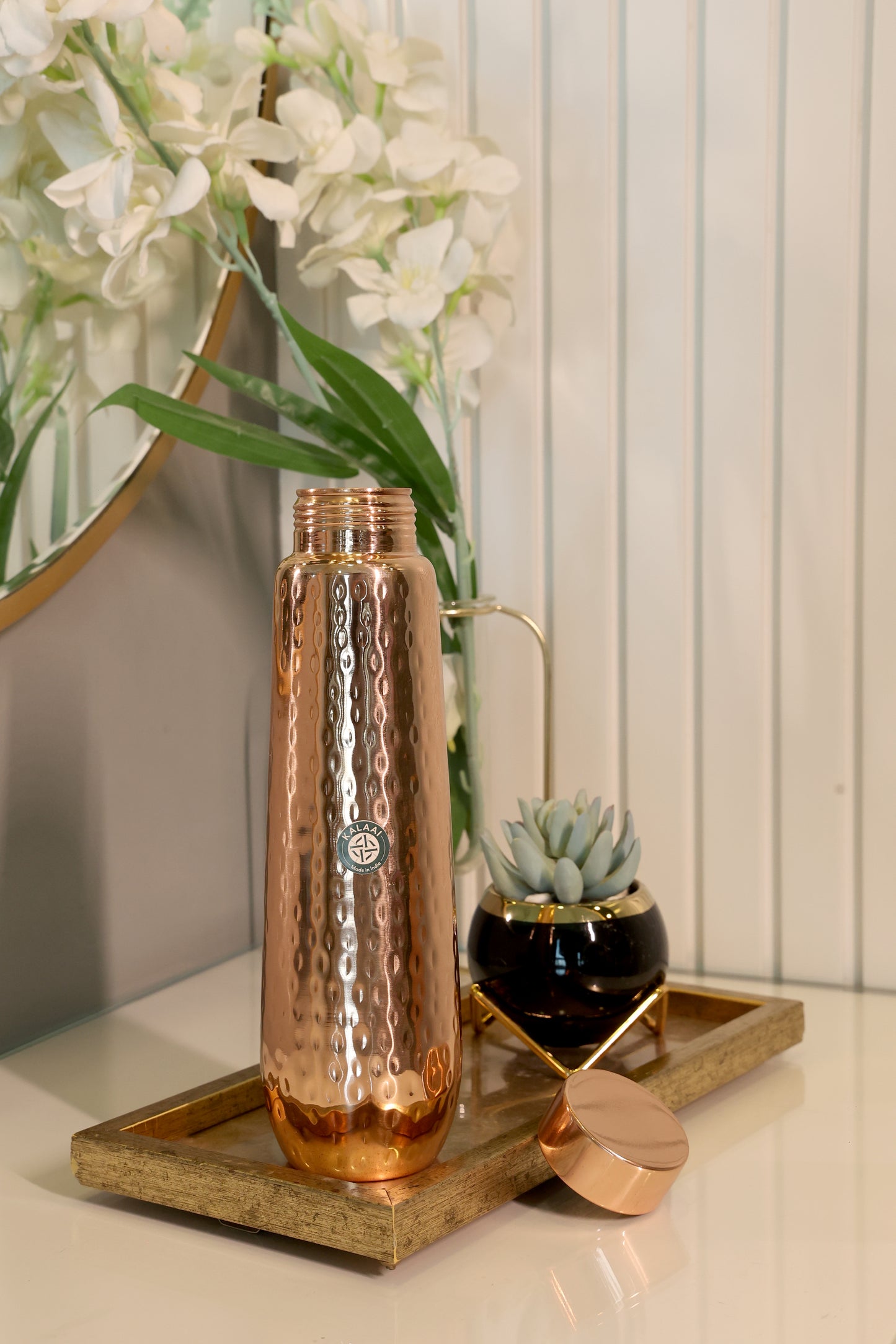 Tāmraya-Pure Copper Water Bottle