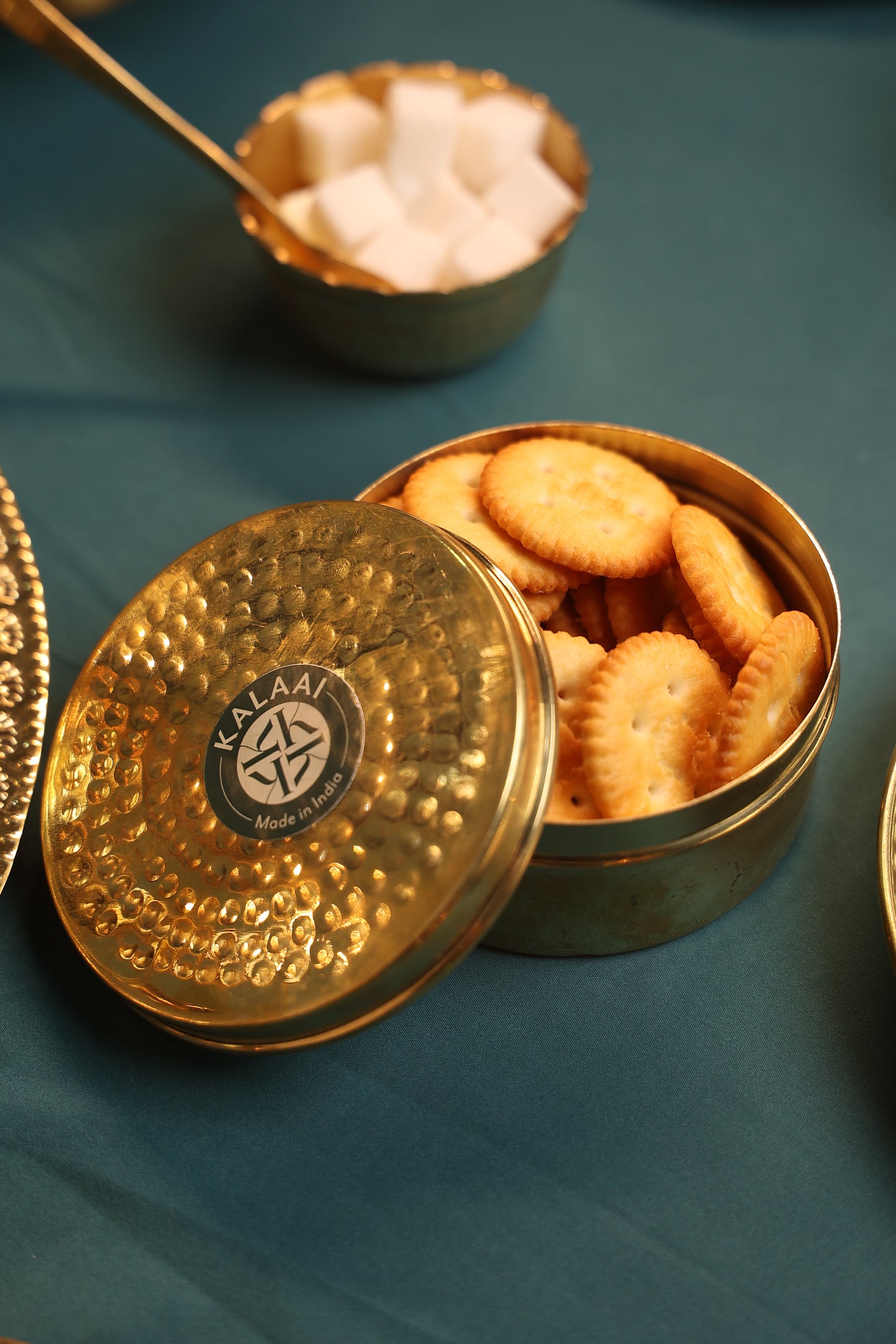 Dharohar (Brass Storage Container Set – Set of 3)