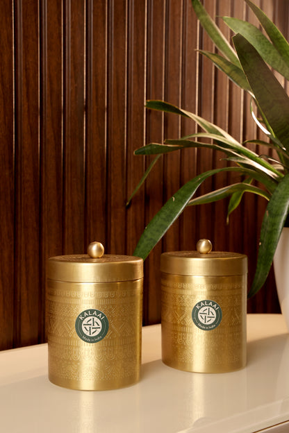 Swarnika – Brass Airtight Storage Box