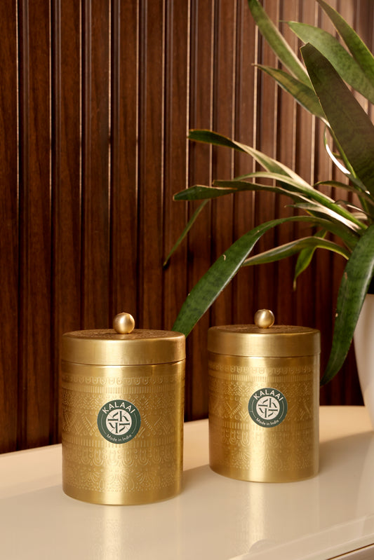 Swarnika – Brass Airtight Storage Box