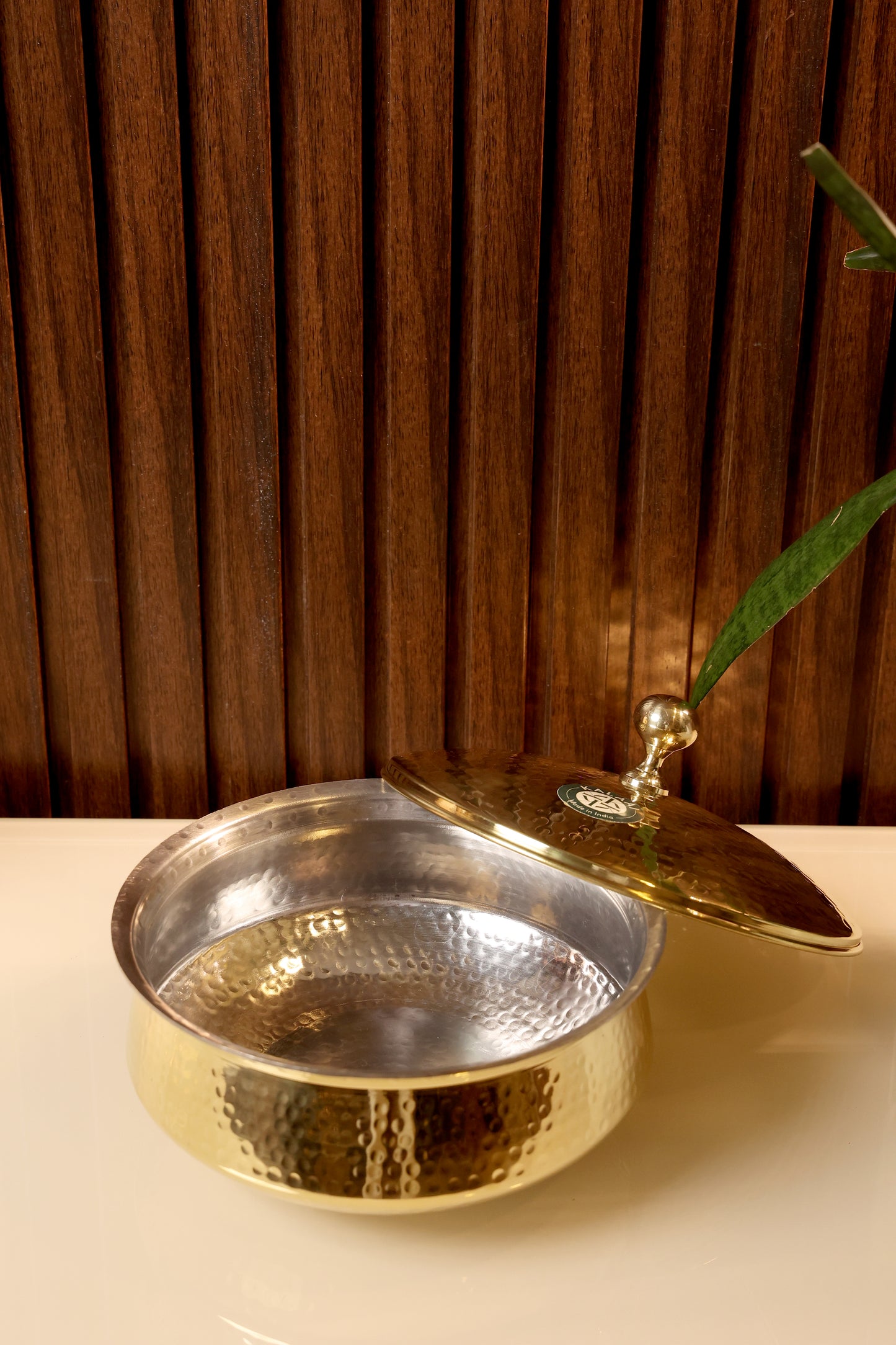 Amod- Brass Hammered Lagan