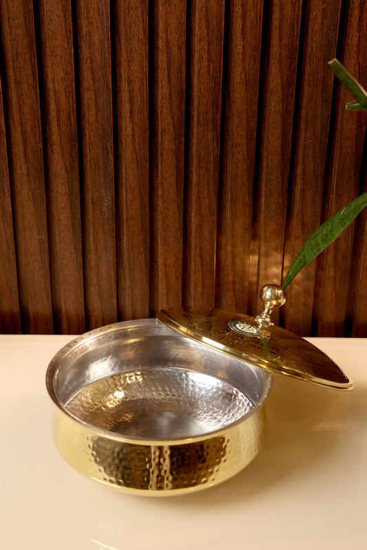 Amod- Brass Hammered Lagan