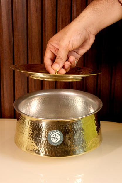 Bhogya Brass Hammered Handi