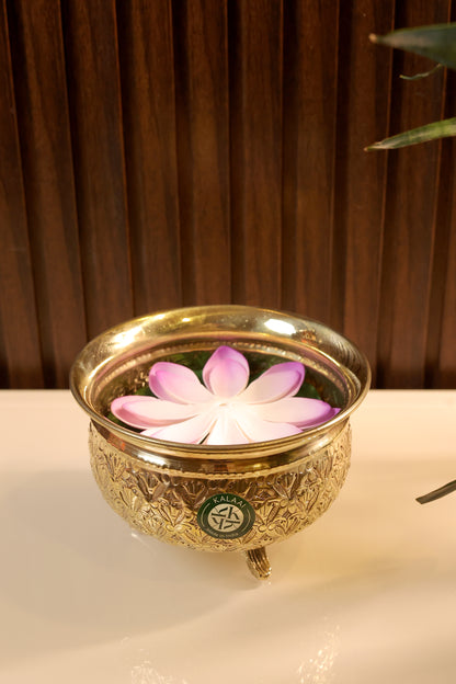 Padmasana – Brass Urli Bowl