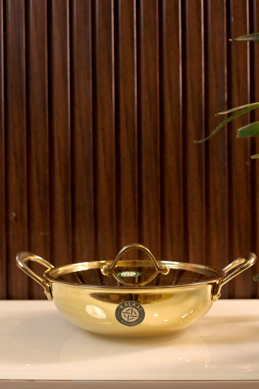 Karahika – Brass Kadai with Lid