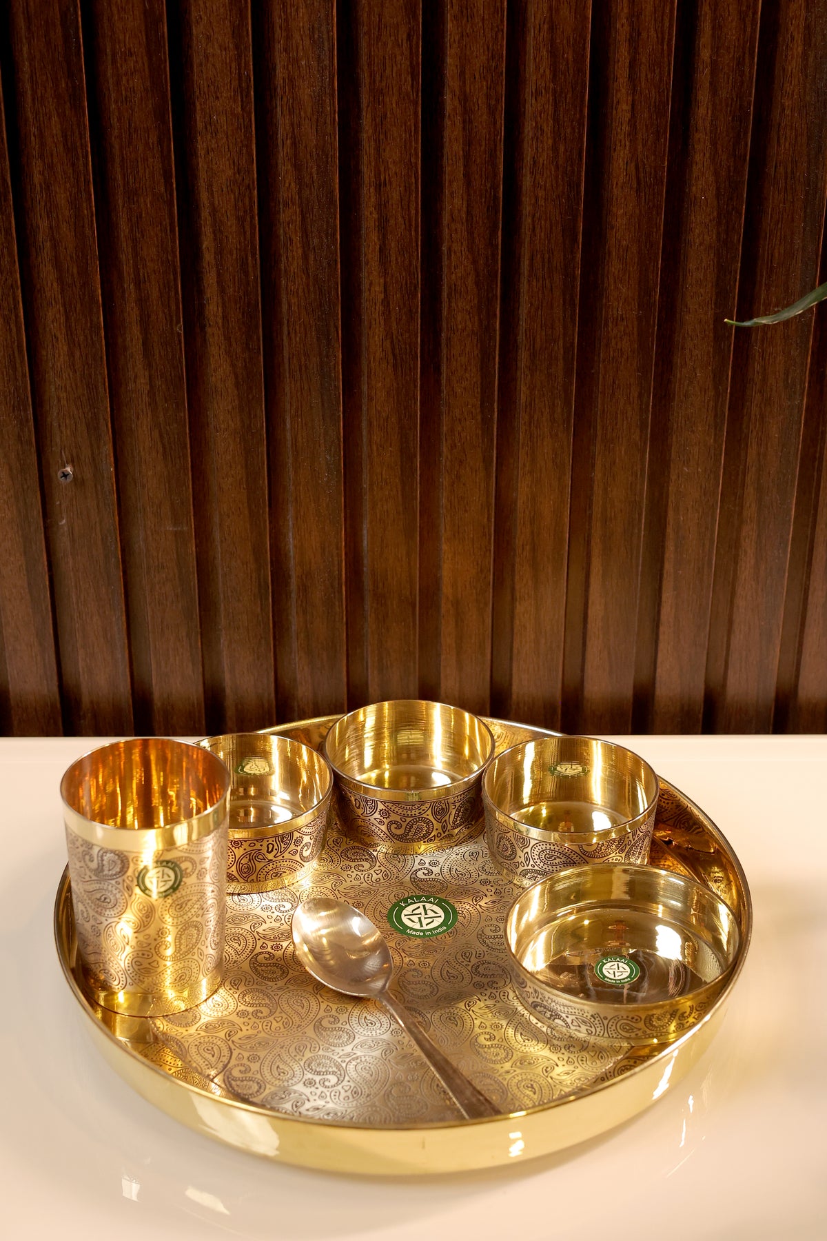 Rajbhoj Thali Set – Brass Dining Set