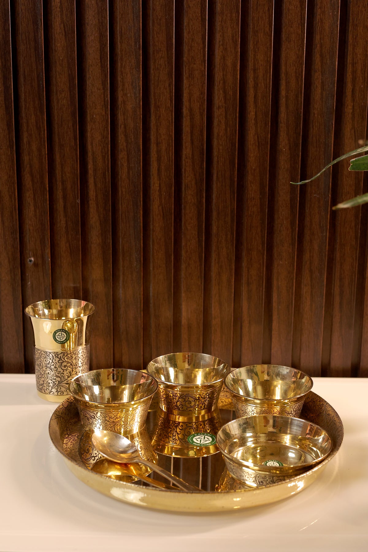 Ankura Thali Set – Bronze Dining Set