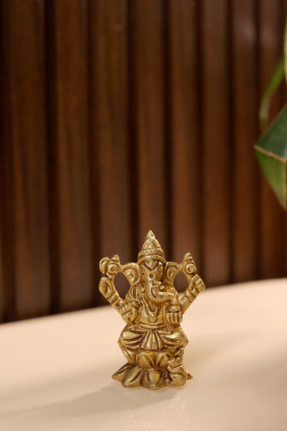 Ekaganesha – Brass Ganesha Idol