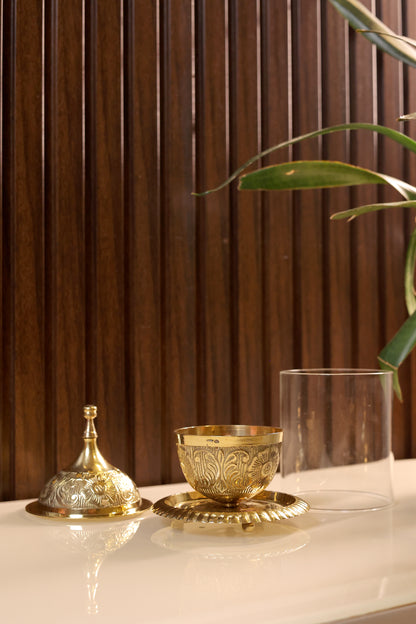 Deepastambha – Brass & Glass Diya